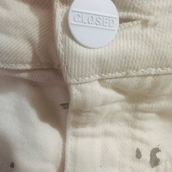 CLOSED Paint splatter denim mini skirt Italian atrsy RARE size 26 - Picture 9 of 14